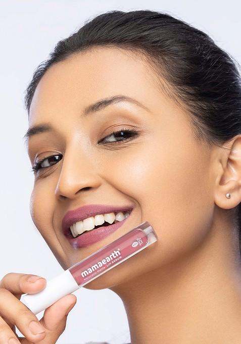 Mamaearth Pink Naturally Matte Liquid Lipstick With Vitamin C E 3Ml