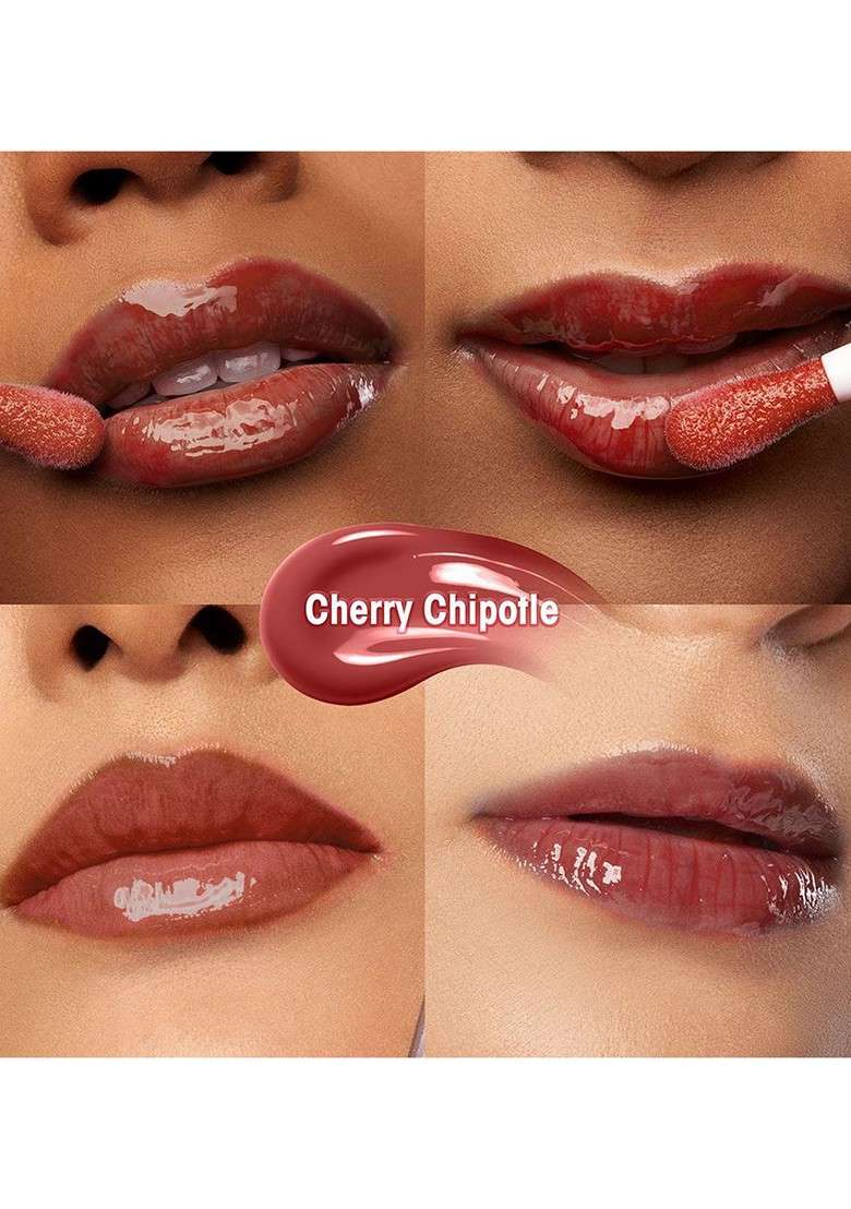 Renee Hot Sauce Long Lasting Plumping Lip Gloss With Jojoba Oil 3 Ml Cherry Chipotle - Indya