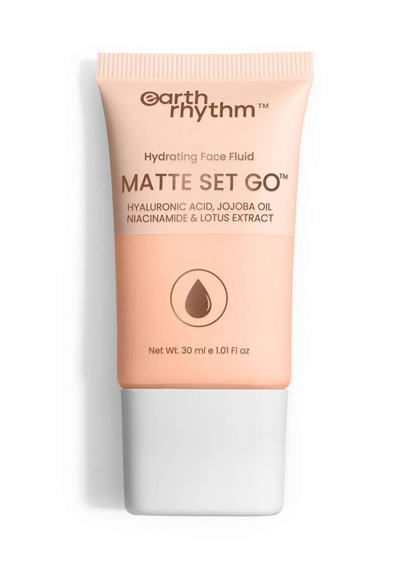 Earth Rhythm Matte Set Go Hydrating Face Fluid Spf 30 Foundation 30Ml Tan Tawny - Indya