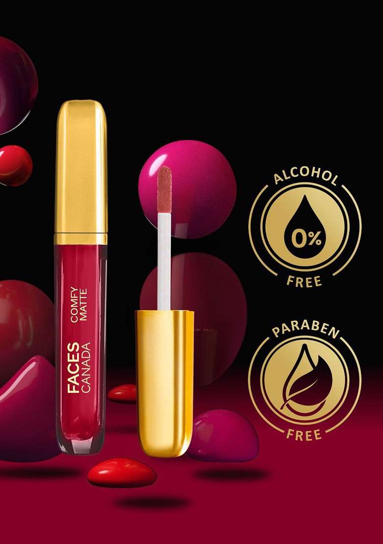 Faces Canada Comfy Matte Transfer Proof Liquid Lipstick 3 8Ml Fan Club 27 - Indya