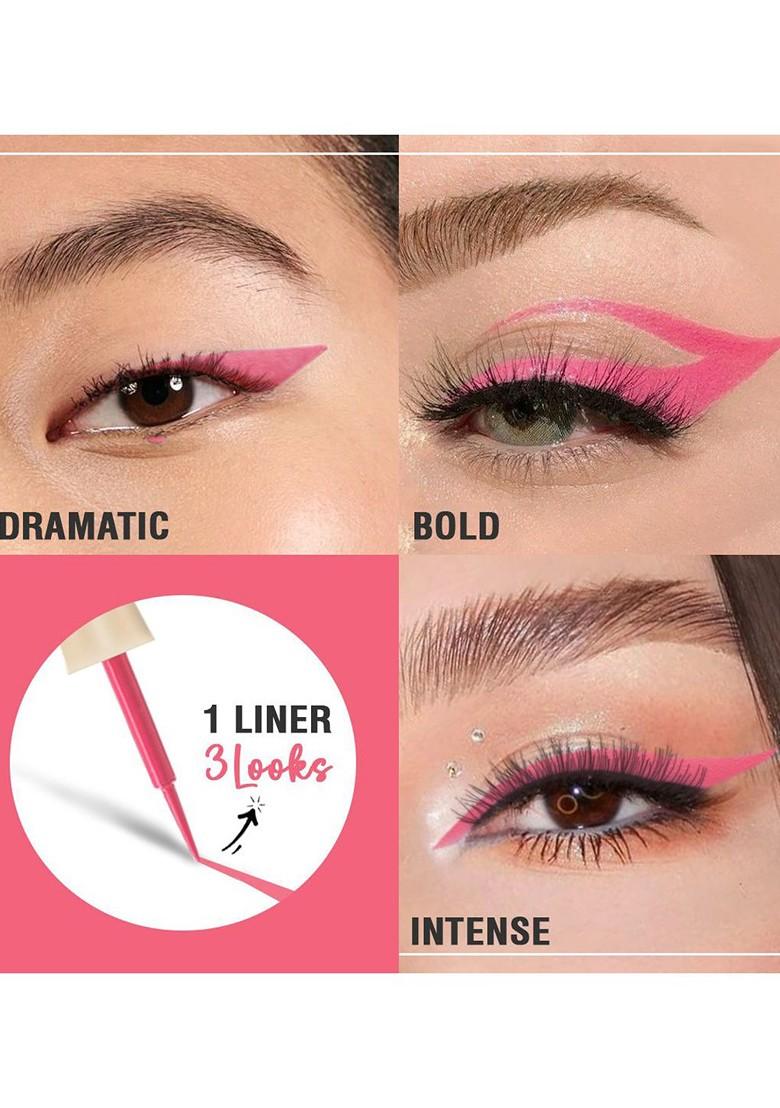 Glamveda Smudge Proof Waterproof Matte Liquid Eyeliner 4 5 Ml Pink