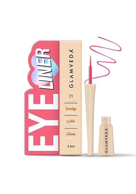 Glamveda Smudge Proof Waterproof Matte Liquid Eyeliner 4 5 Ml Pink