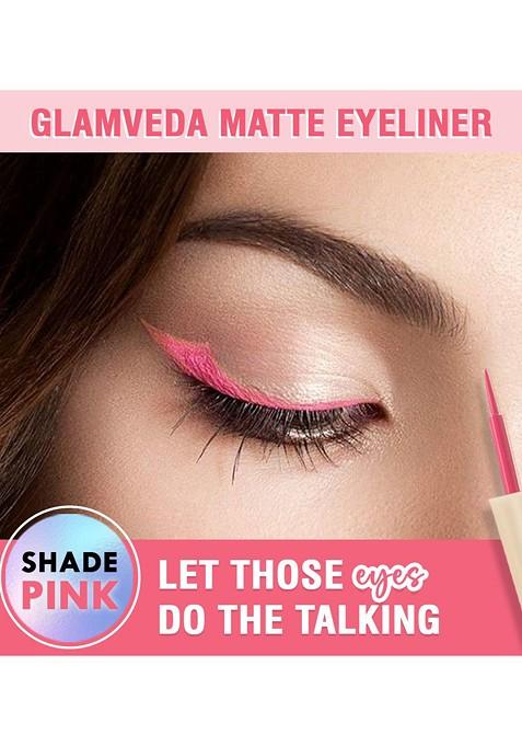 Glamveda Smudge Proof Waterproof Matte Liquid Eyeliner 4 5 Ml Pink