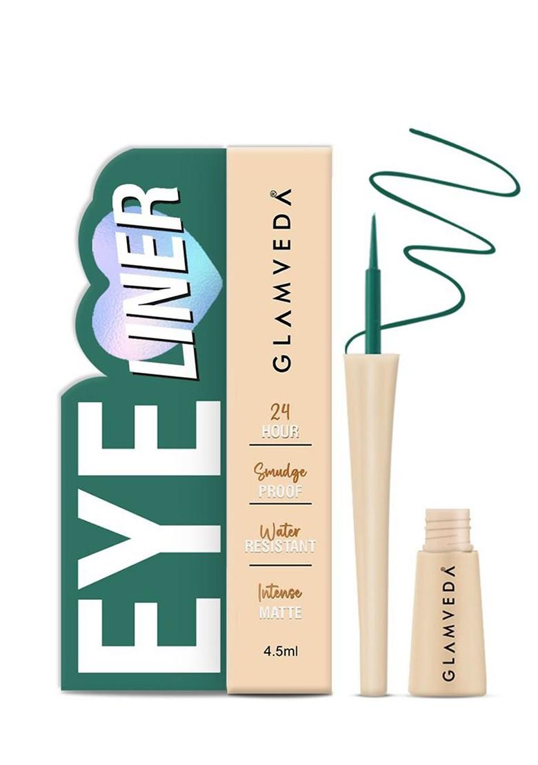 Glamveda Smudge Proof Waterproof Matte Liquid Eyeliner 4 5 Ml Green
