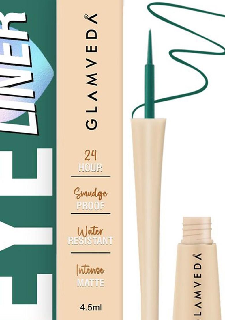 Glamveda Smudge Proof Waterproof Matte Liquid Eyeliner 4 5 Ml Green