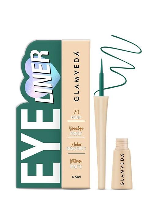 Glamveda Smudge Proof Waterproof Matte Liquid Eyeliner 4 5 Ml Green