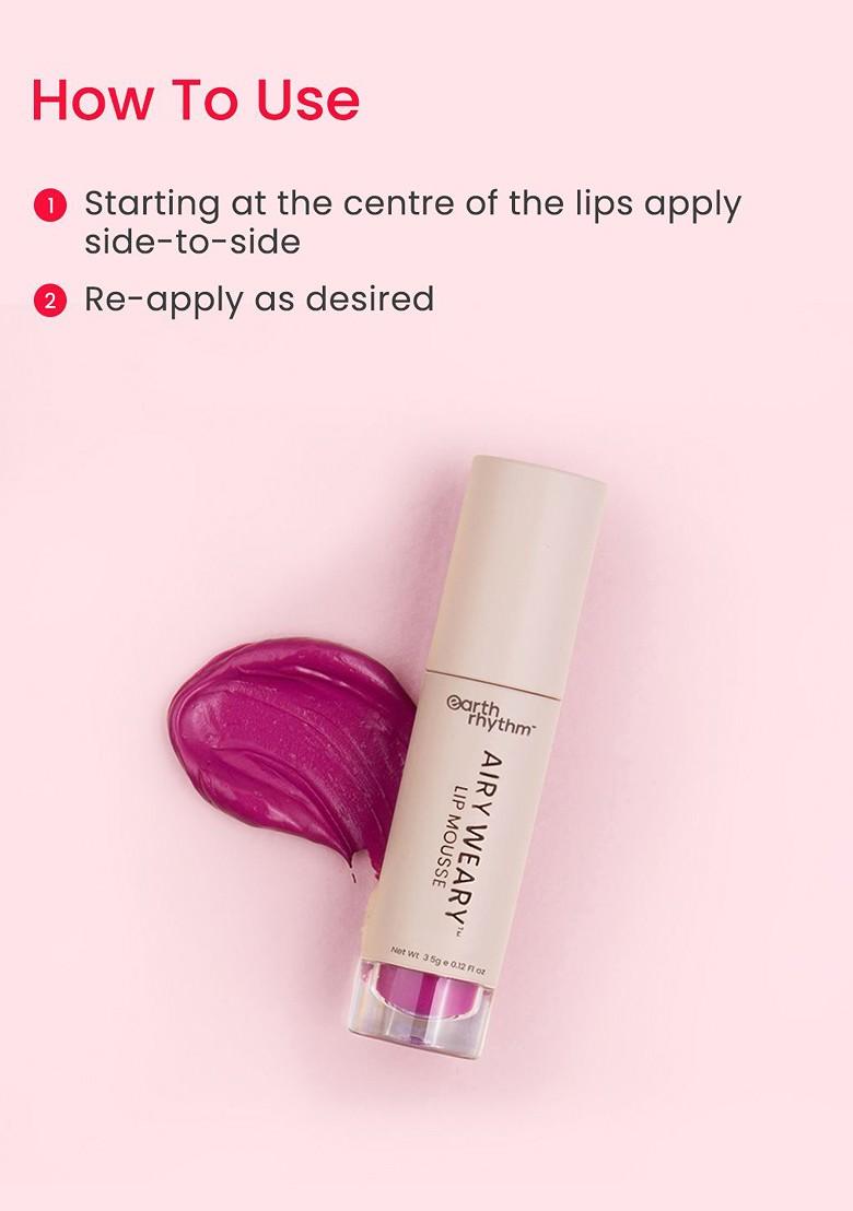 Earth Rhythm Long Wear Airy Weary Matte Lip Mousse Lipstick 3 5Ml Ziur