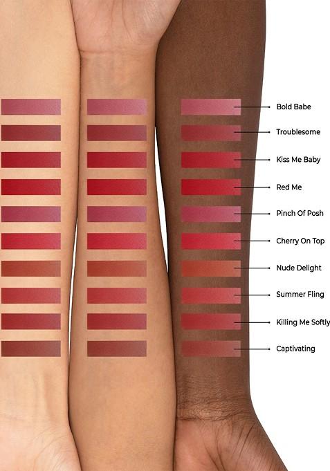 Pac Matte Addict Non Drying Liquid Lipstick Mini 4Ml Red Me