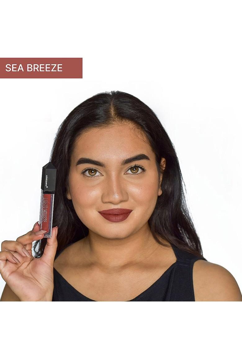 Love Earth Liquid Mousse Matte Lipstick 6Ml Sea Breeze 127