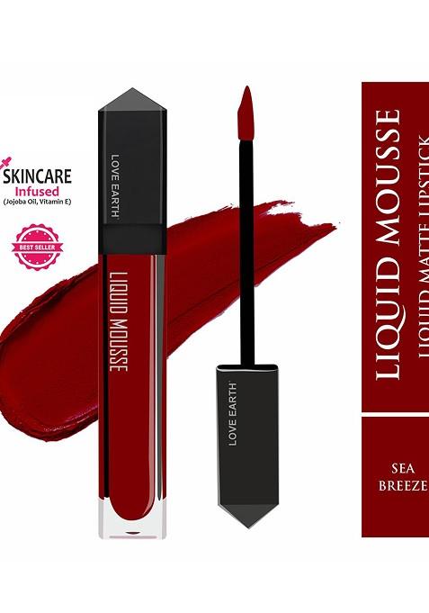 Love Earth Liquid Mousse Matte Lipstick 6Ml Sea Breeze 127