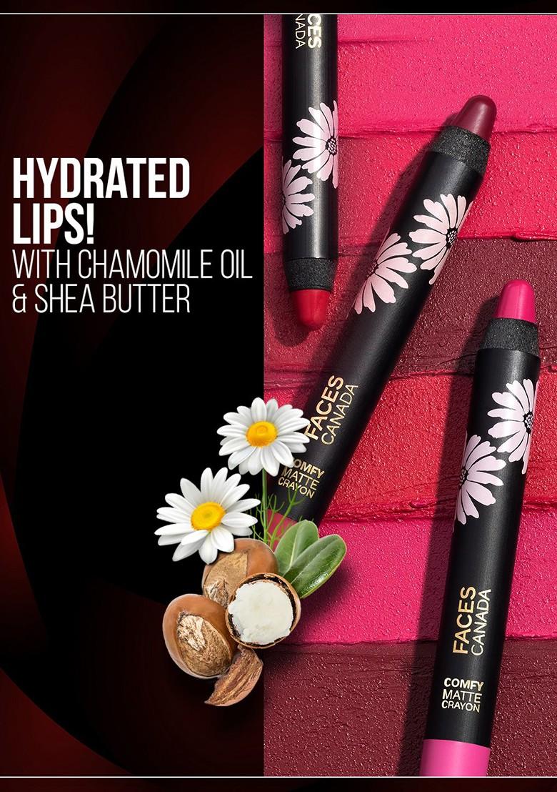 Faces Canada Comfy Matte Creamy Crayon Lipstick 2 8G Pink Me Up 08