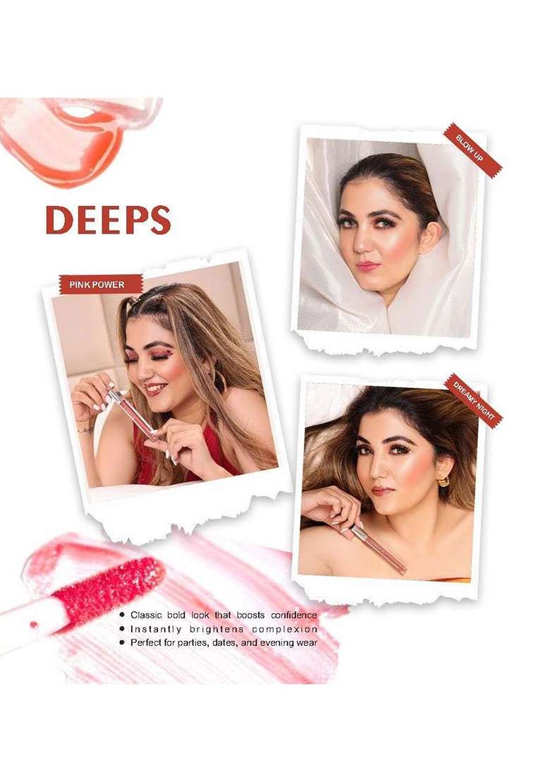 Love Earth Set Of 3 Liquid Lip Gloss Enriched 2 Ml Each Deeps - Indya