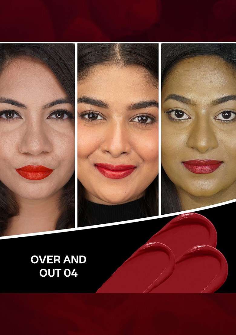 Faces Canada Intense Color 8 Hr Stay Comfy Matte Creme Lipstick 4 2 G Over And Out 04 - Indya