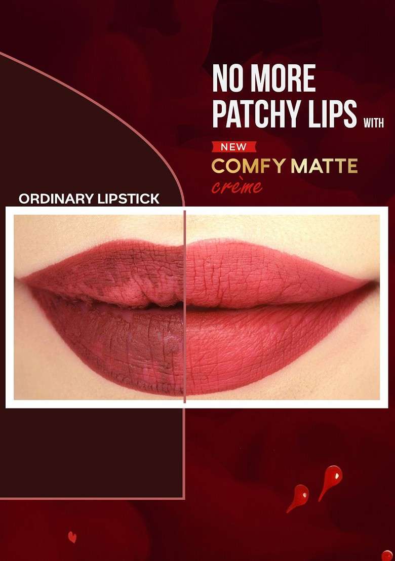 Faces Canada Intense Color 8 Hr Stay Comfy Matte Creme Lipstick 4 2 G Over And Out 04 - Indya