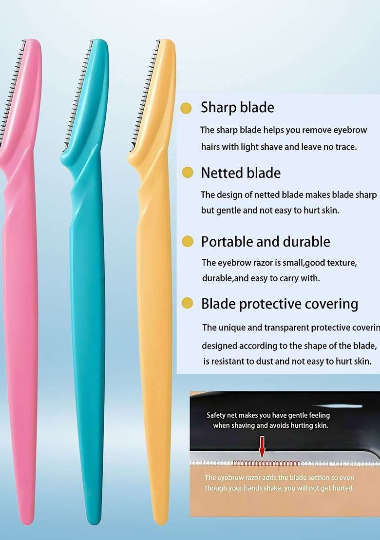 Basicare Set Of 4 Eyebrow Razor Pimple Blackhead Remover Tool - Indya