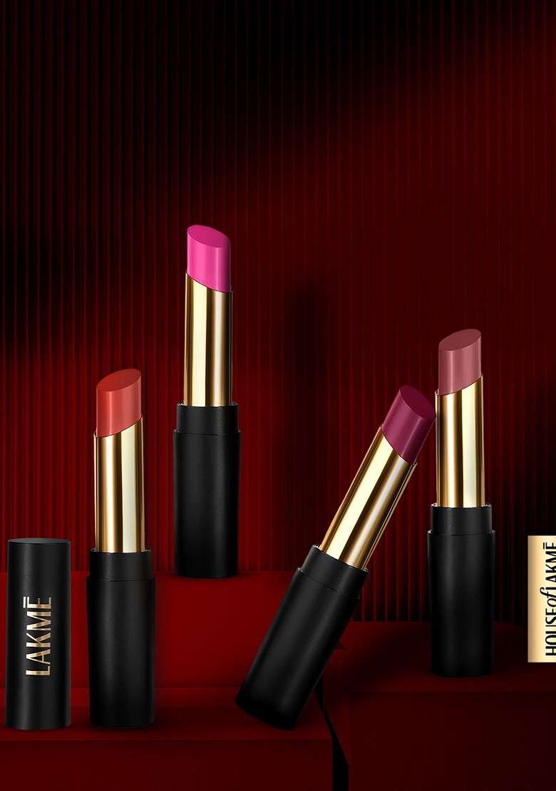 Lakme Absolute Beyond Velvet Matte Bullet Lipstick With Argan Oil 3 4G 101 Red Rage - Indya