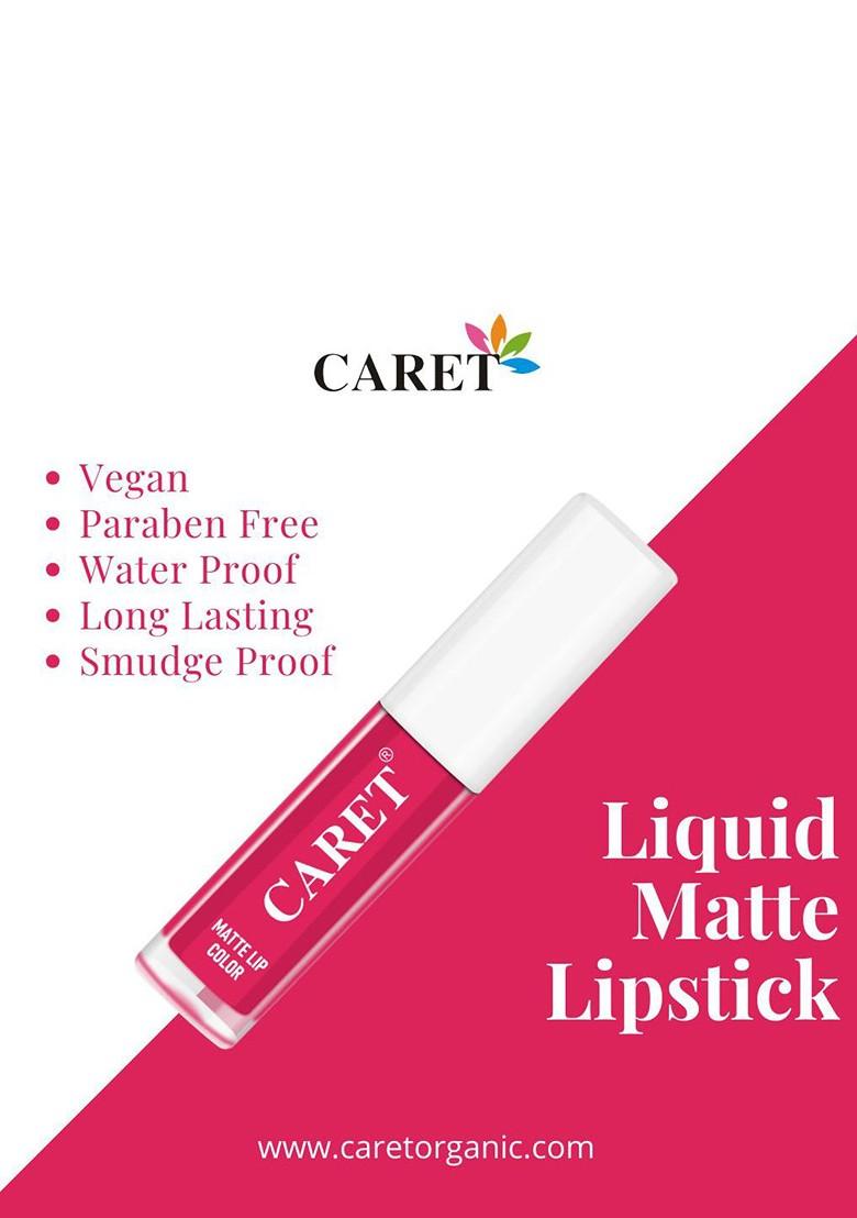 Caret Organic Set Of 5 Liquid Long Lasting Matte Lipsticks 10 Ml 8 3 2 4 6