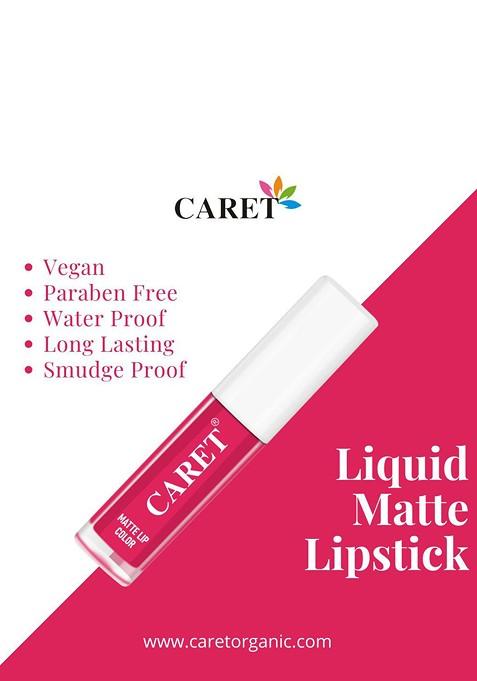 Caret Organic Set Of 5 Liquid Long Lasting Matte Lipsticks 10 Ml 8 3 2 4 6