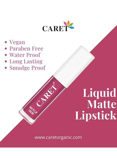 Caret Organic Set Of 3 Super Pigmented Liquid Matte Lipsticks 6 Ml Shade 8 7