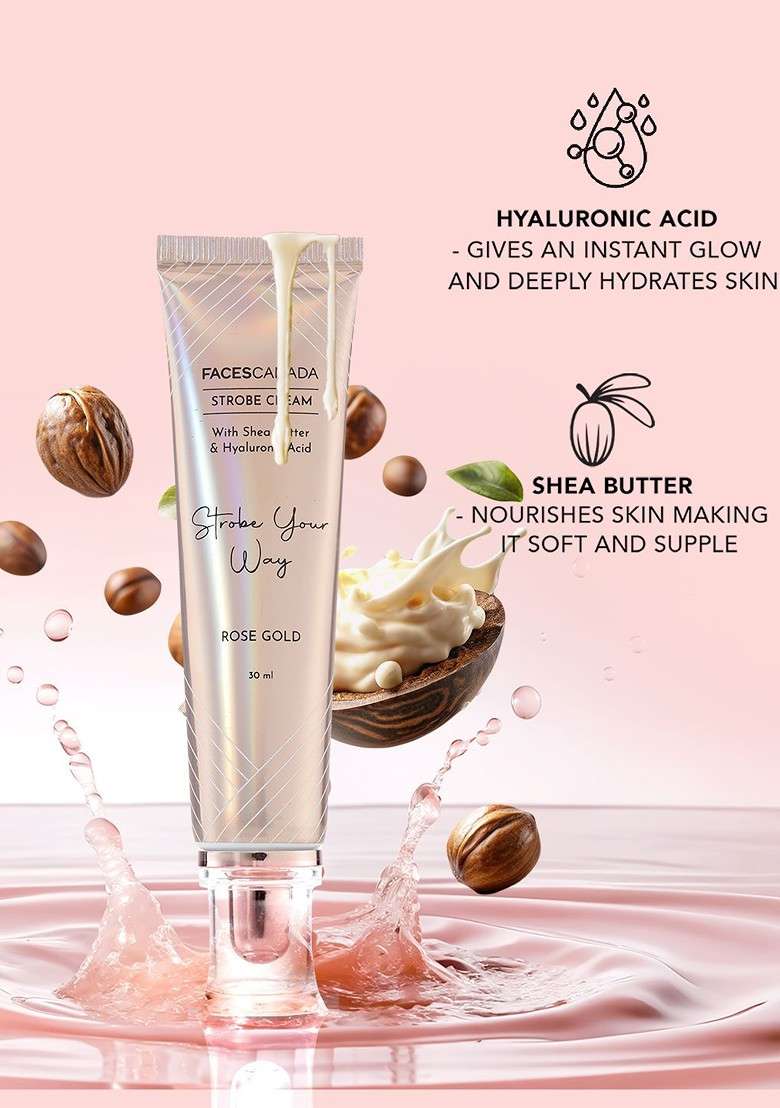 Faces Canada Set Of 2 Strobe Cream 30 Ml Silver Magneteyes Kajal 0 35 G Black - Indya