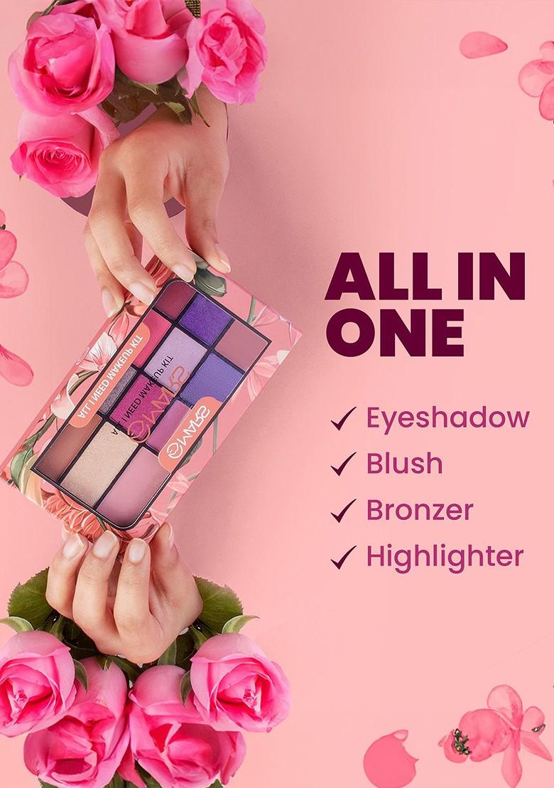 Mars All I Need Makeup Kit 9 Shade Eyeshadow Palette Highlighter 02