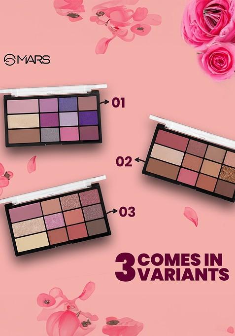 Mars All I Need Makeup Kit 9 Shade Eyeshadow Palette Highlighter 02