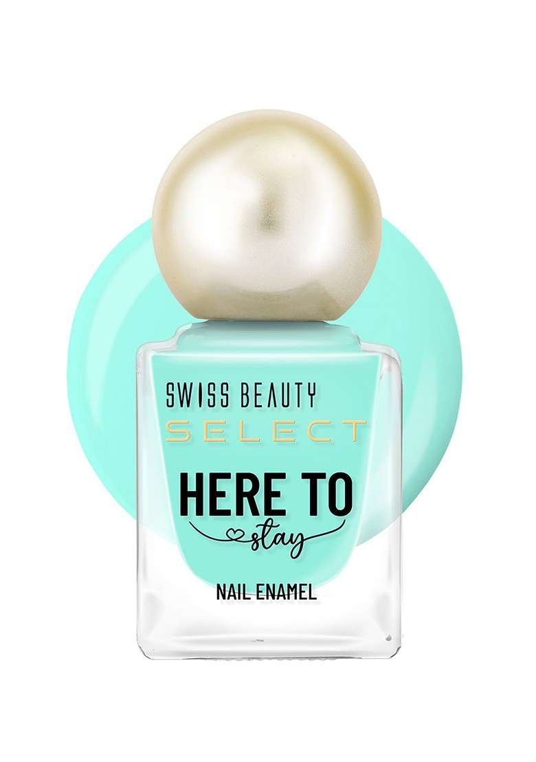 Swiss Beauty Here To Stay Waterproof Nail Enamel 12Ml Pepper Mint 10 - Indya