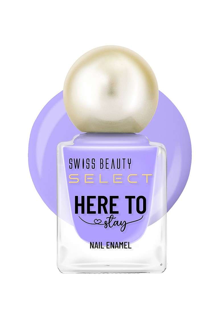 Swiss Beauty Here To Stay Waterproof Nail Enamel 12Ml Lavender Herb 11 - Indya