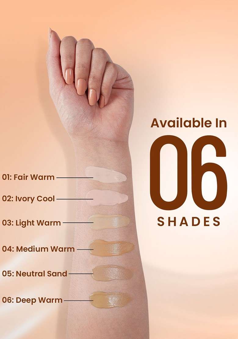 Swiss Beauty Matte Maxx Cover Foundation 30G Light Warm 03 - Indya