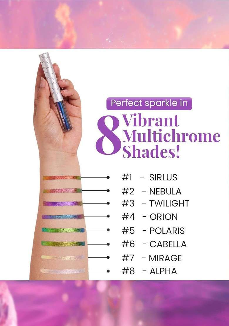Charmacy Milano Stellar Duo Chrome Smudgeproof Eyeliner 1 5 G Sirlus - Indya