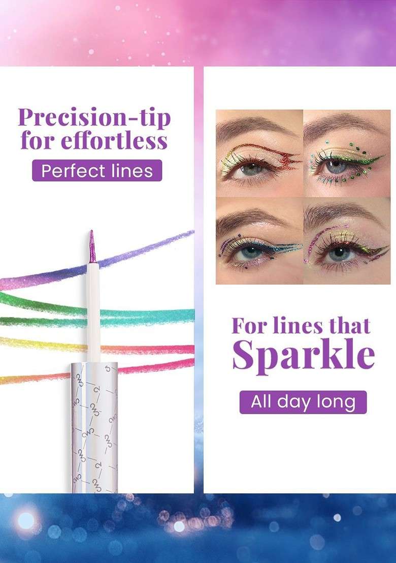 Charmacy Milano Stellar Duo Chrome Smudgeproof Eyeliner 1 5 G Twilight 3 - Indya