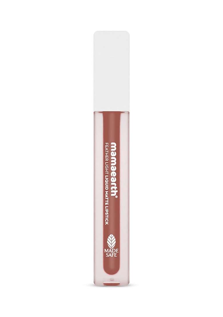 Mamaearth Feather Light Liquid Matte Lipstick 3 5 Ml Nude Punch 02 - Indya