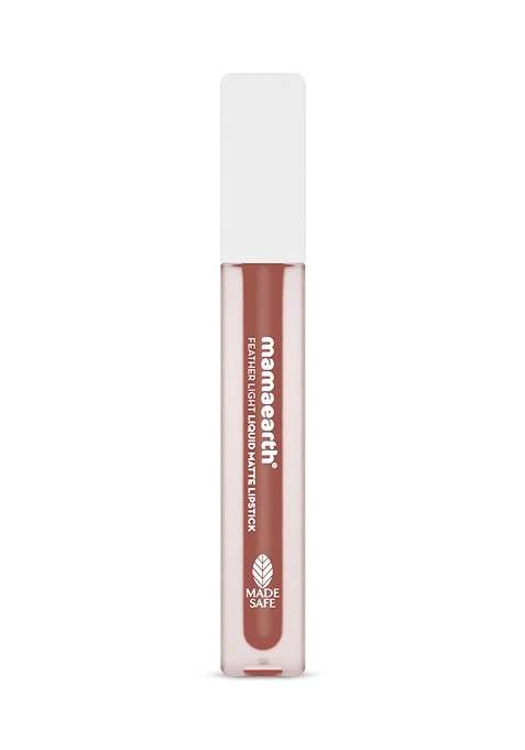 Mamaearth Feather Light Liquid Matte Lipstick 3 5 Ml Nude Punch 02
