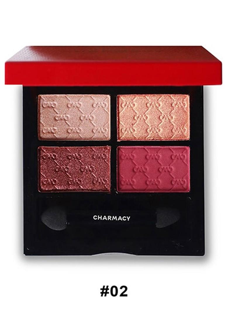 Charmacy Milano Gradient Metallic Soft Texture Vegan Mini Eyeshadow Palette 7 2G 02