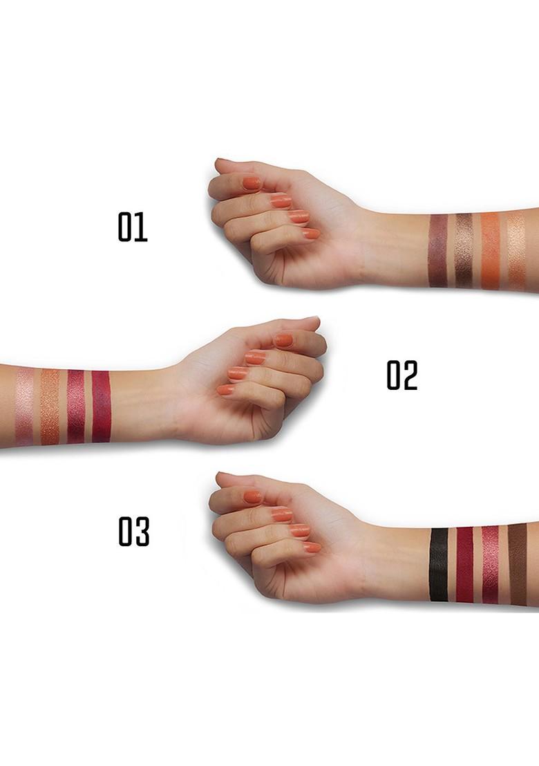 Charmacy Milano Gradient Metallic Soft Texture Vegan Mini Eyeshadow Palette 7 2G 02