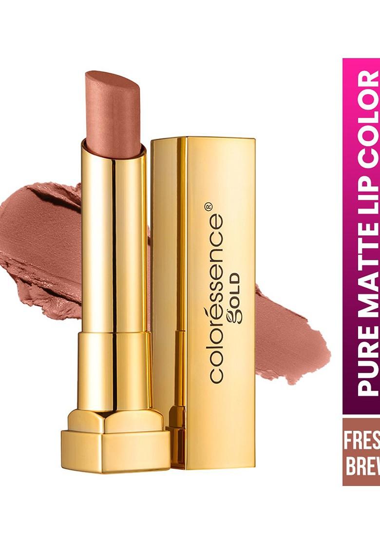 Coloressence Gold Long Lasting Pure Matte Lipstick 3 Gm Fresh Brew Vml 7