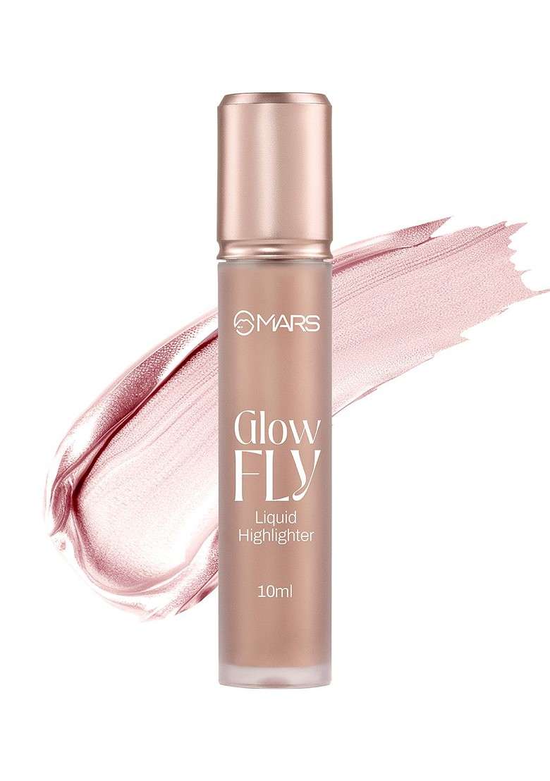Mars Glow Fly Liquid Highlighter With Sunflower Seed Oil 10 Ml Winged Rose - Indya