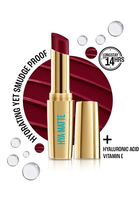 Lakme 9To5 Hya Matte Hydrating Smudgeproof Lipstick Lasts 14Hr 3 6G Sangria Sunday Mm3