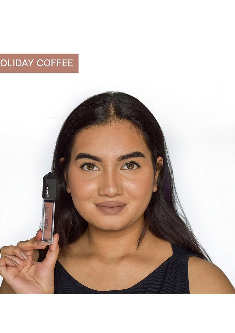 Love Earth Liquid Mousse Matte Long Lasting Lipstick 6Ml Holiday Coffee 120