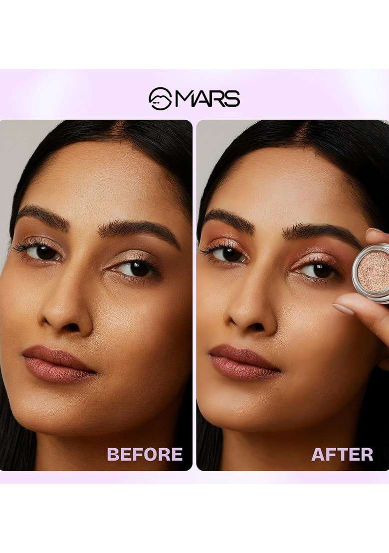 Mars Starlit Pot Shimmer Duo Chrome Eyeshadow Shade 05 - Indya