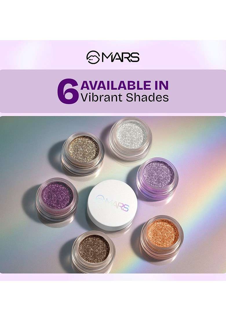 Mars Starlit Pot Shimmer Duo Chrome Eyeshadow Shade 05 - Indya
