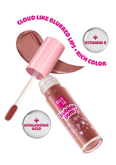 Elle 18 Bubblegum Lip Cloud Liquid Lipstick With Mousse Finish 4 Ml Brown Bubble