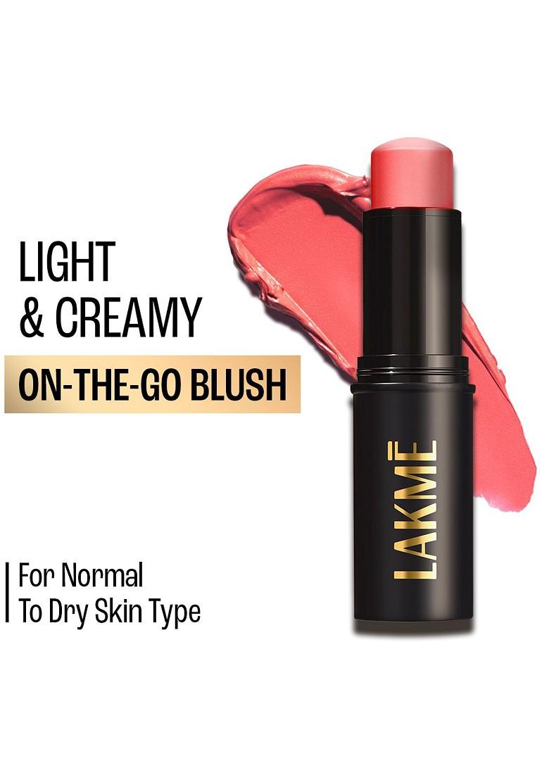 Lakme On The Go Facelift Multislayer Blendable Creamy Blush Stick 12G Blushing Nude 2