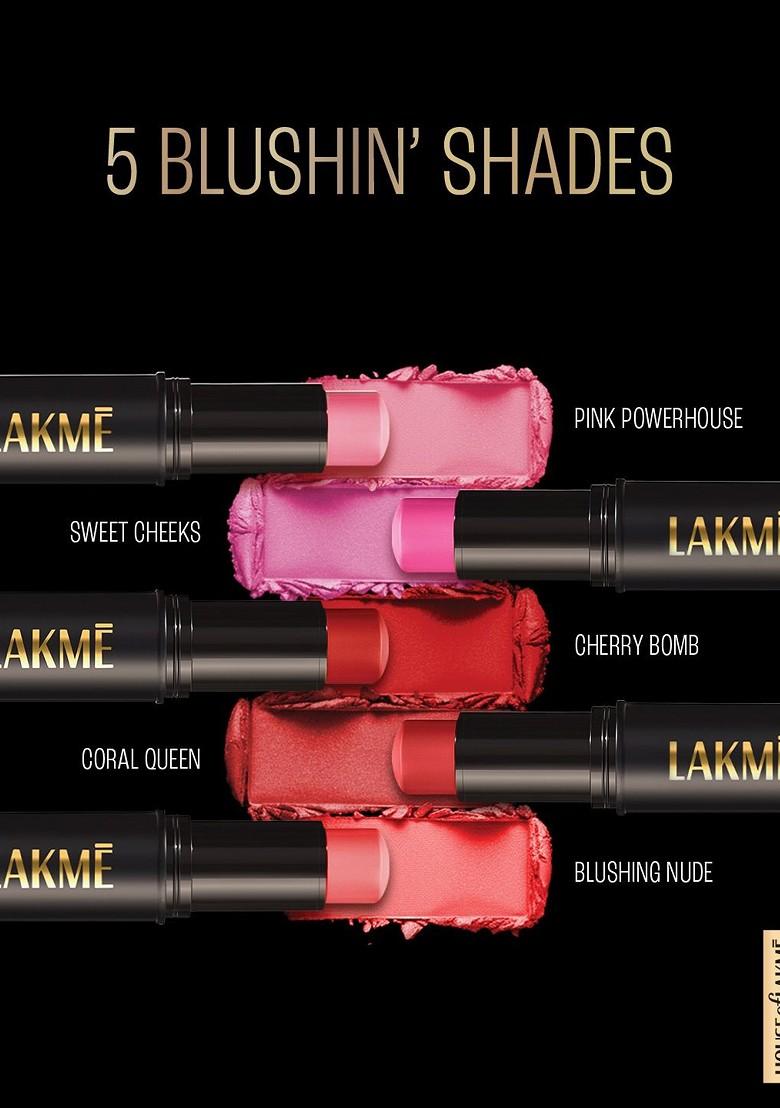 Lakme On The Go Facelift Multislayer Blendable Creamy Blush Stick 12G Blushing Nude 2