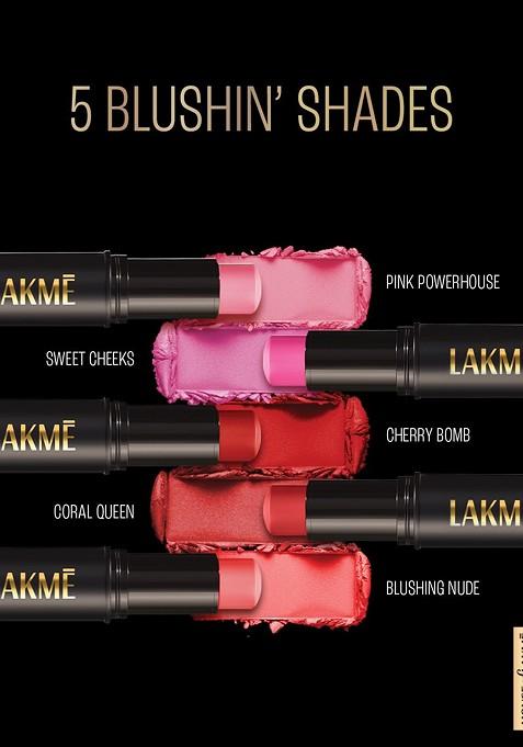 Lakme On The Go Facelift Multislayer Blendable Creamy Blush Stick 12G Blushing Nude 2