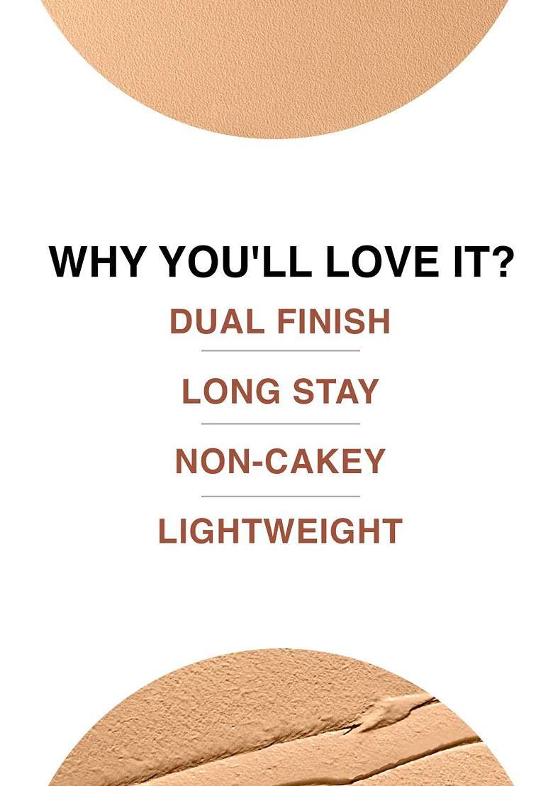 Lakme 9To5 Unreal Dual Cover Pressed Powder 2 In 1 Compact Foundation 9G 24 Beige - Indya