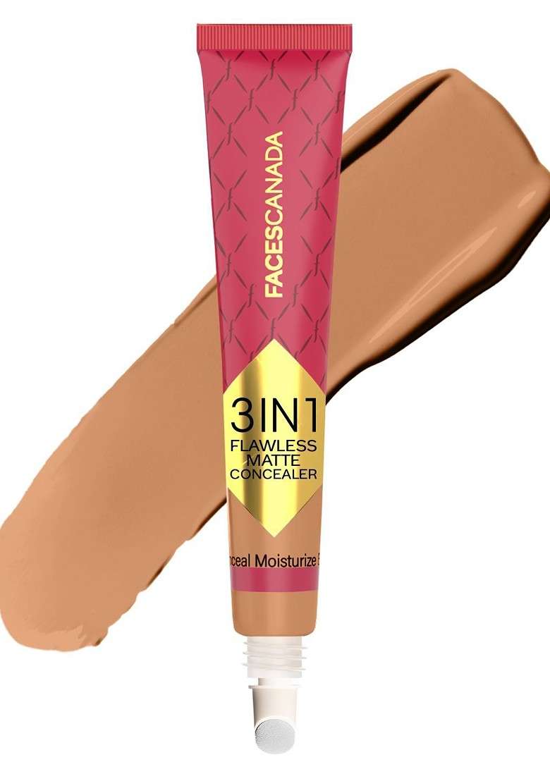 Faces Canada 3 In 1 Flawless Matte Long Lasting Hydrating Concealer 8G Sand - Indya