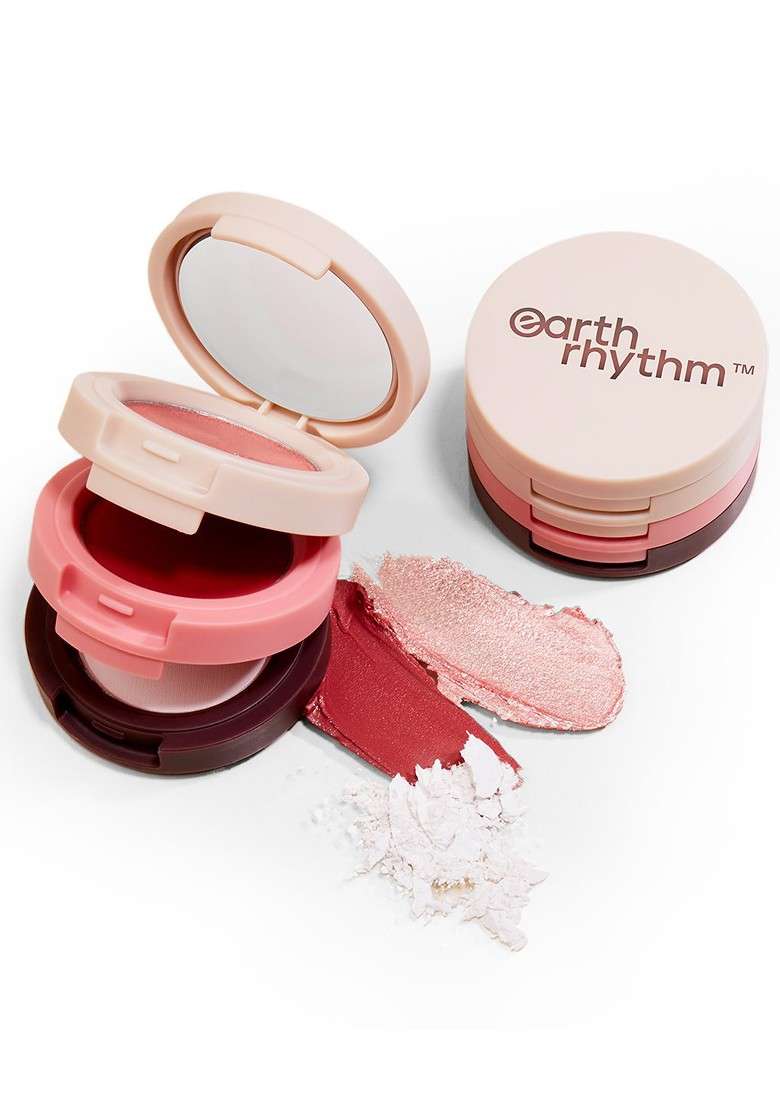 Earth Rhythm Dab Set Go 3 In 1 Face Palette Cosmopolitan 7 Gm - Indya