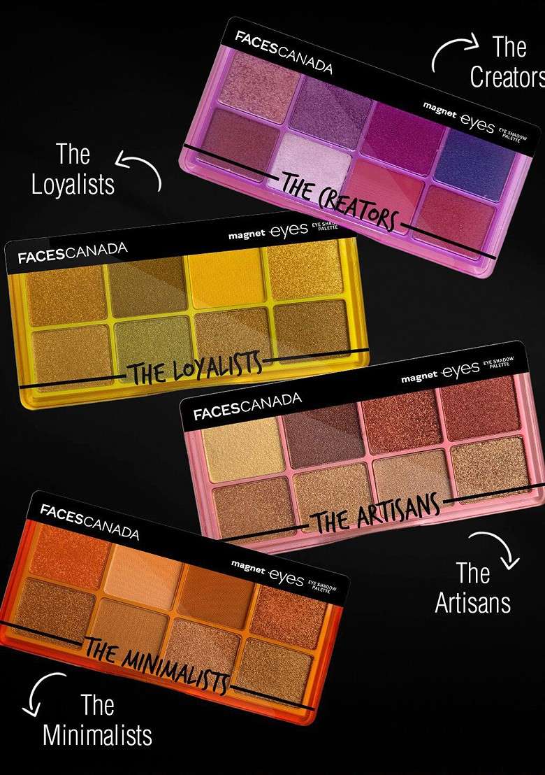 Faces Canada Magnet Eyes Intensely Pigmented 8 In 1 Eyeshadow Palette 6 4G The Loyalists - Indya