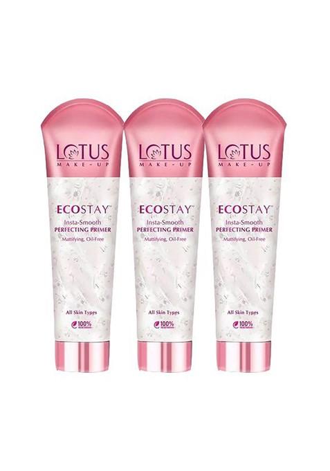 Lotus Make Up Set Of 3 Ecostay Insta Smooth Perfecting Primer 30 G